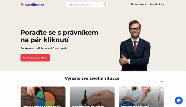 Jednotlivé právní služby návod Verdikto